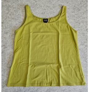 Eileen Fisher Scoop Neck Organic Cotton Jersey Tank Top Cotton Lycra Blend, Sz S